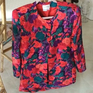 Pure silk 2 piece suit